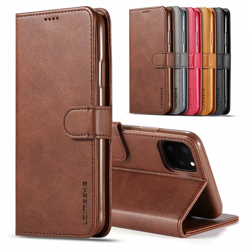 Magnetisch Flip Hoesje voor iPhone – PU Leer – afbeelding 1