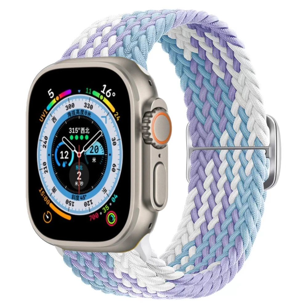 Gevlochten nylon Loop Bandje voor Apple Watch – afbeelding 24