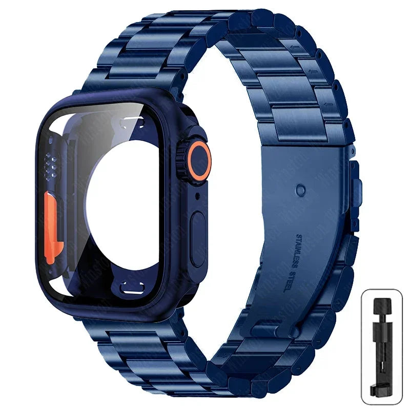 Metalen bandje + Volledig Beschermhoesje voor Apple Watch – afbeelding 20