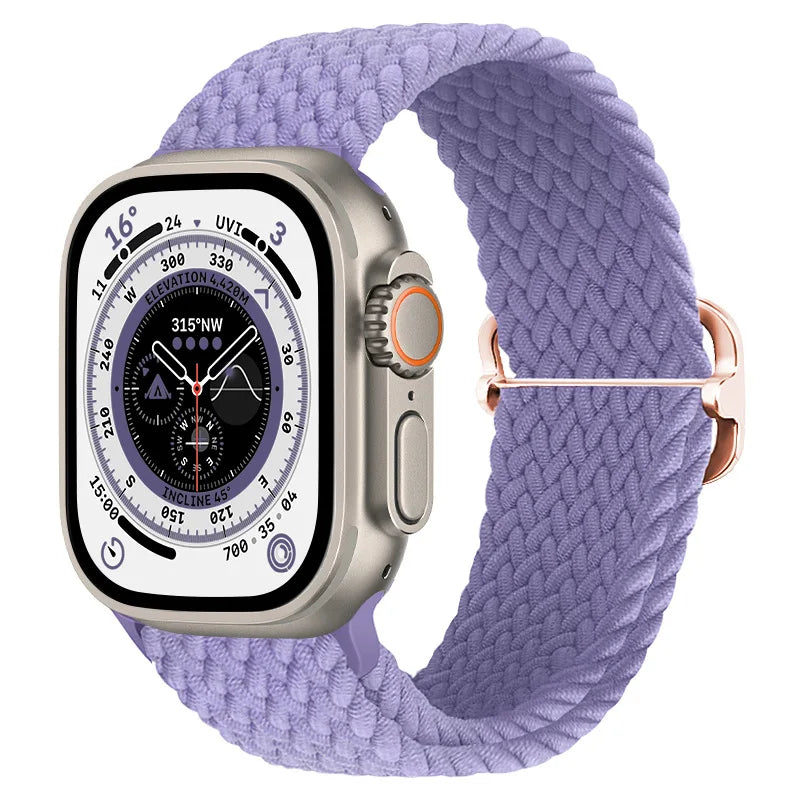 Gevlochten nylon Loop Bandje voor Apple Watch – afbeelding 29