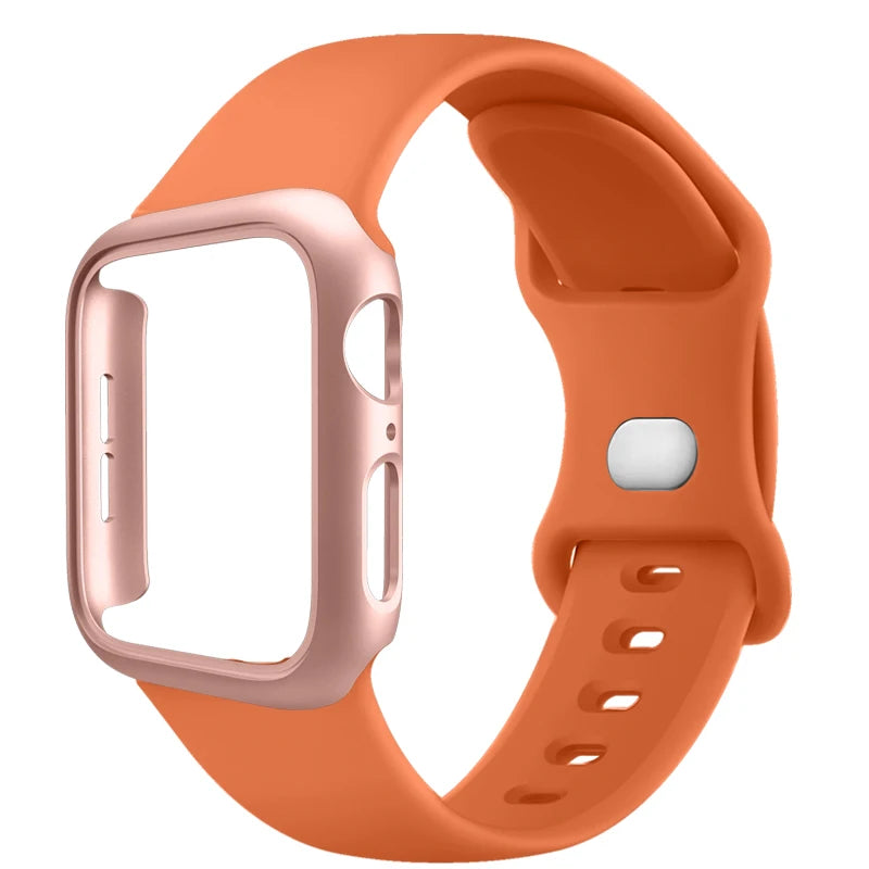 Siliconenn Bandje + Hoesje voor Apple Watch – afbeelding 7