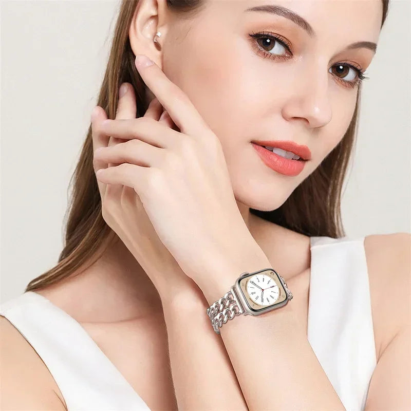 Metalen Schakelarmband voor Apple Watch – afbeelding 4