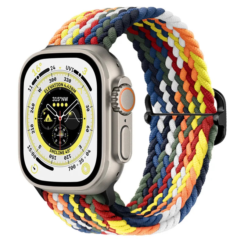 Gevlochten nylon Loop Bandje voor Apple Watch – afbeelding 14