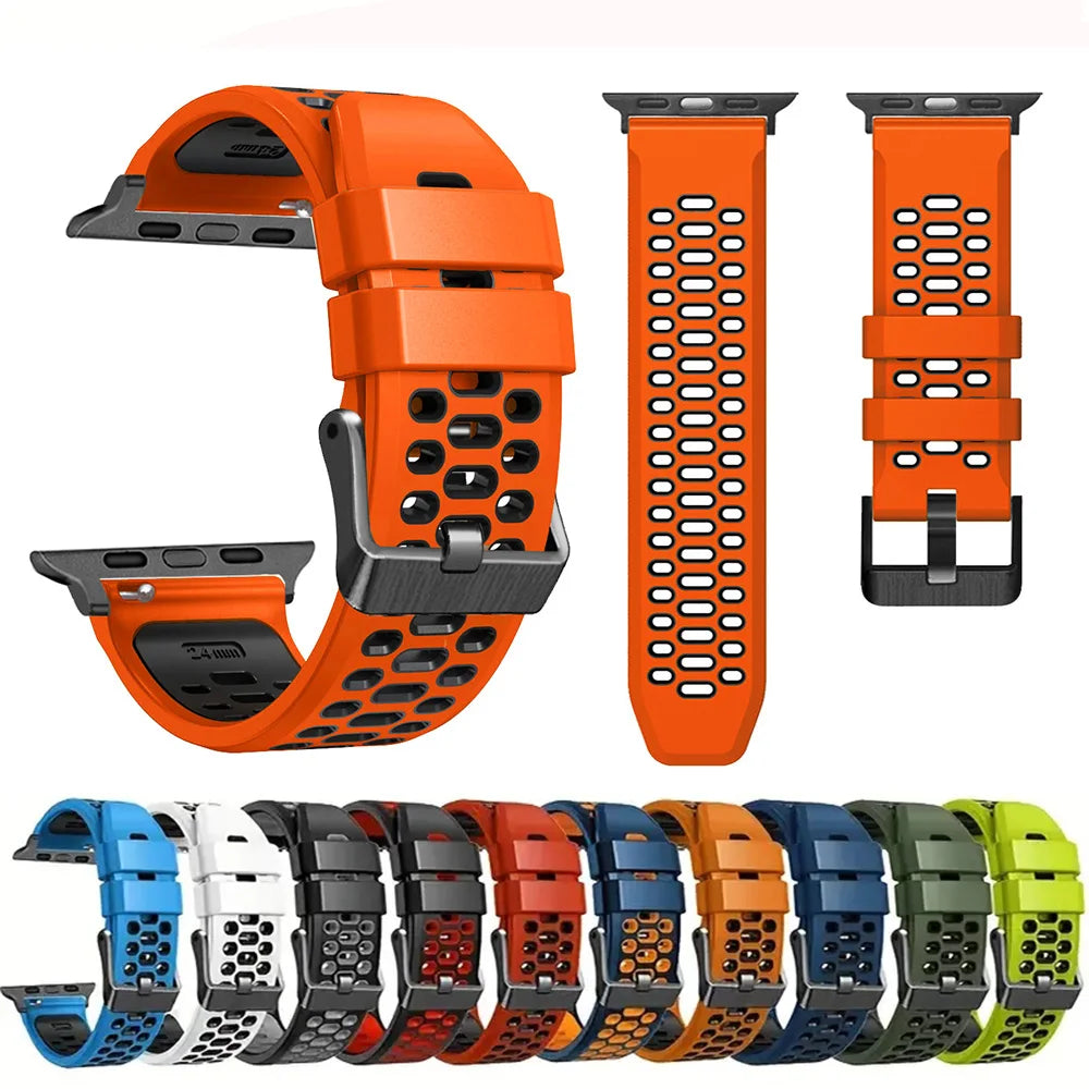 Siliconenn Sportbandje voor Apple Watch – afbeelding 1