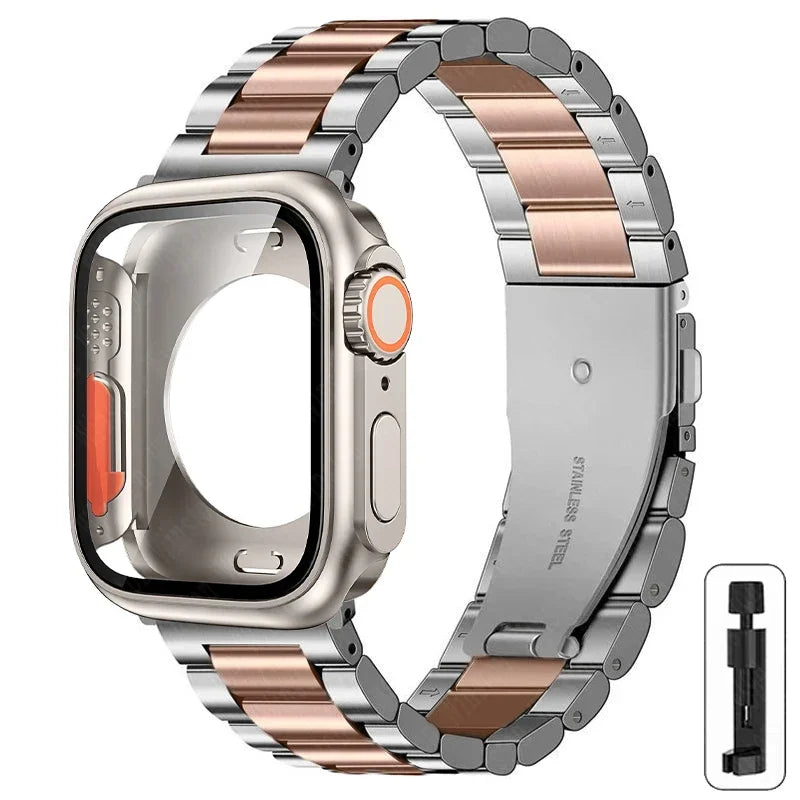 Metalen bandje + Volledig Beschermhoesje voor Apple Watch – afbeelding 32