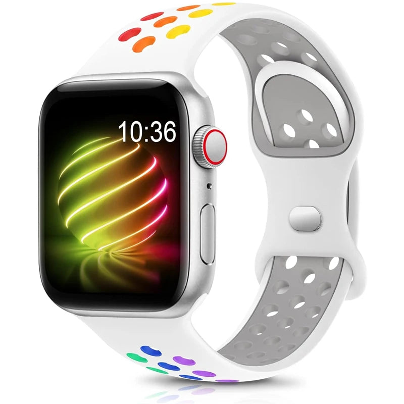 Siliconenn Sportbandje voor Apple Watch – afbeelding 56