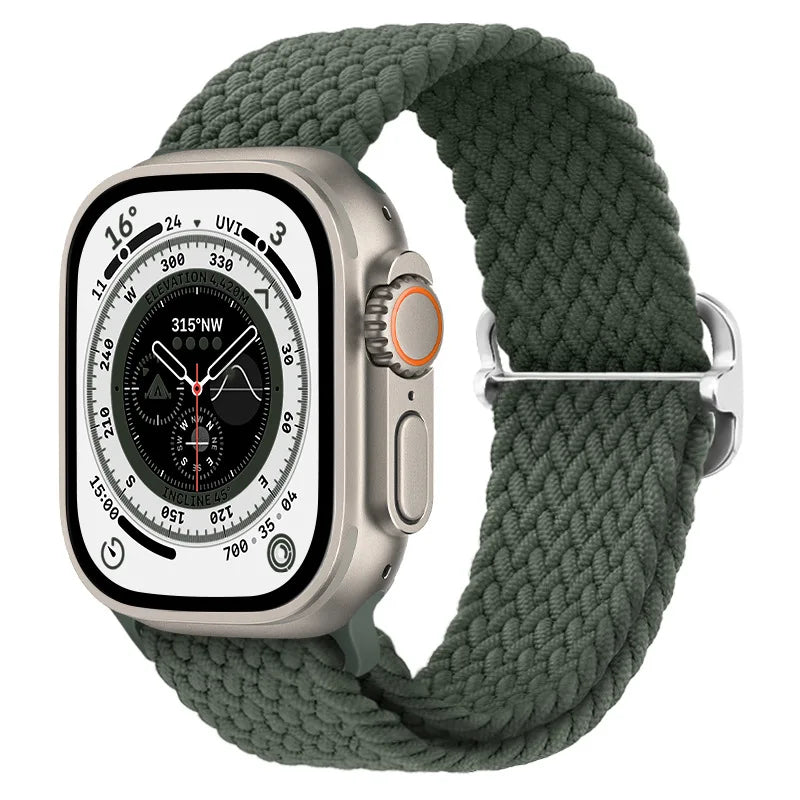 Gevlochten nylon Loop Bandje voor Apple Watch – afbeelding 47