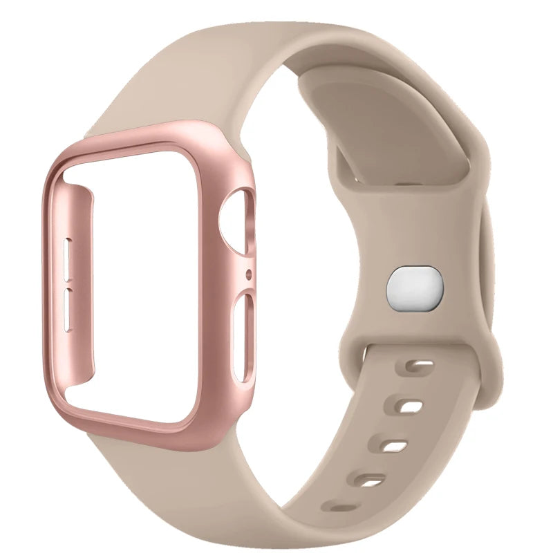 Siliconenn Bandje + Hoesje voor Apple Watch – afbeelding 8