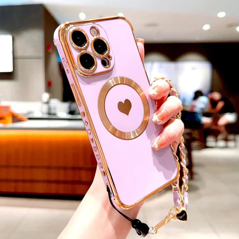 TPU Hoesje met Polsbandje voor iPhone – MagSafe Compatibel – afbeelding 10