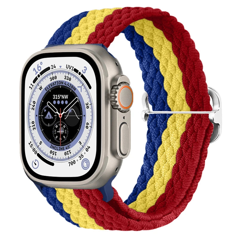 Gevlochten nylon Loop Bandje voor Apple Watch – afbeelding 50