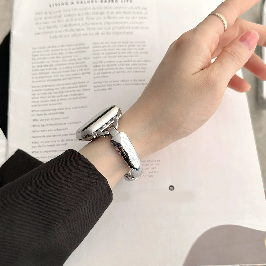 Slanke Roestvrijstalen Bandje voor Apple Watch – afbeelding 4