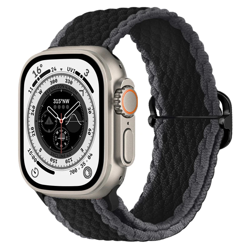 Gevlochten nylon Loop Bandje voor Apple Watch – afbeelding 17