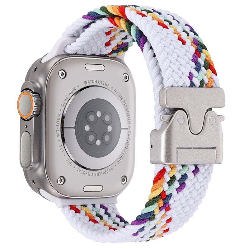 Gevlochten nylon Bandje voor Apple Watch – afbeelding 27