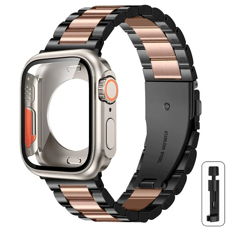 Metalen bandje + Volledig Beschermhoesje voor Apple Watch – afbeelding 33