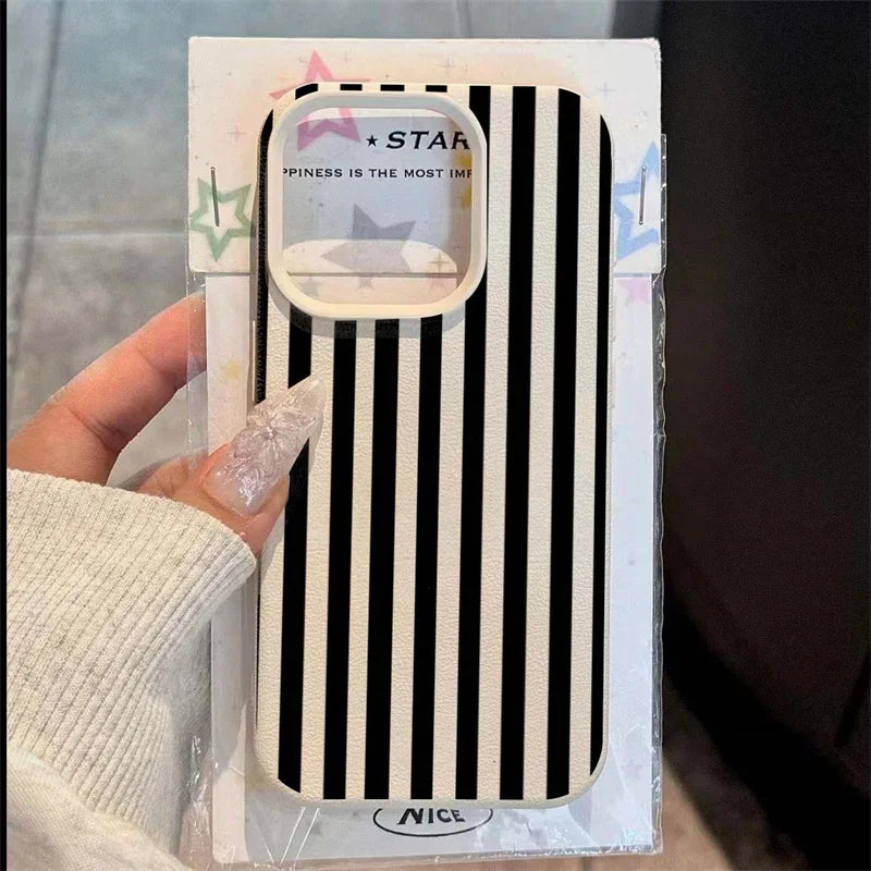 Kleurrijk gestreept Hoesje voor iPhone X-17 Pro Max – afbeelding 2