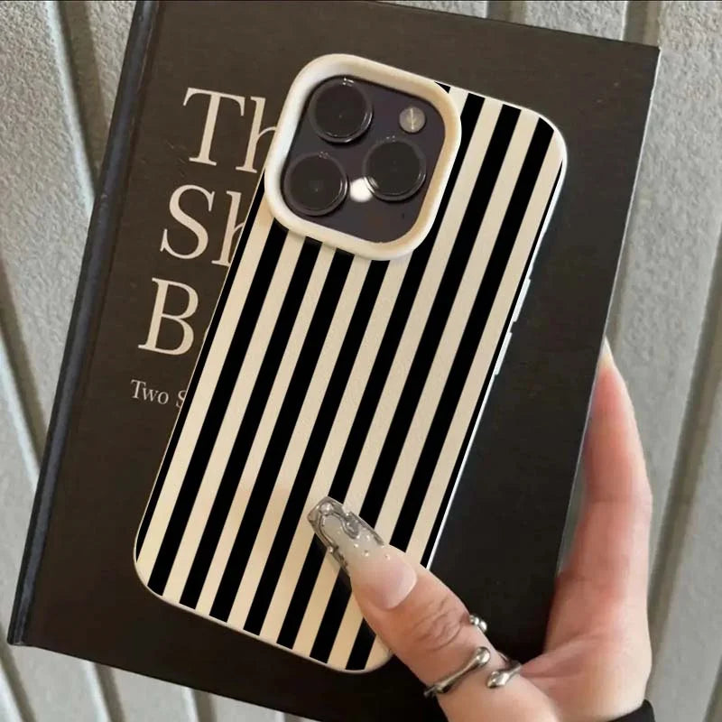 Kleurrijk gestreept Hoesje voor iPhone X-17 Pro Max – afbeelding 4