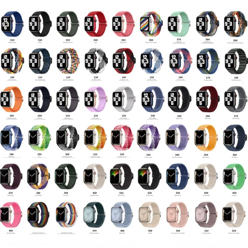 Gevlochten nylon Loop Bandje voor Apple Watch – afbeelding 6
