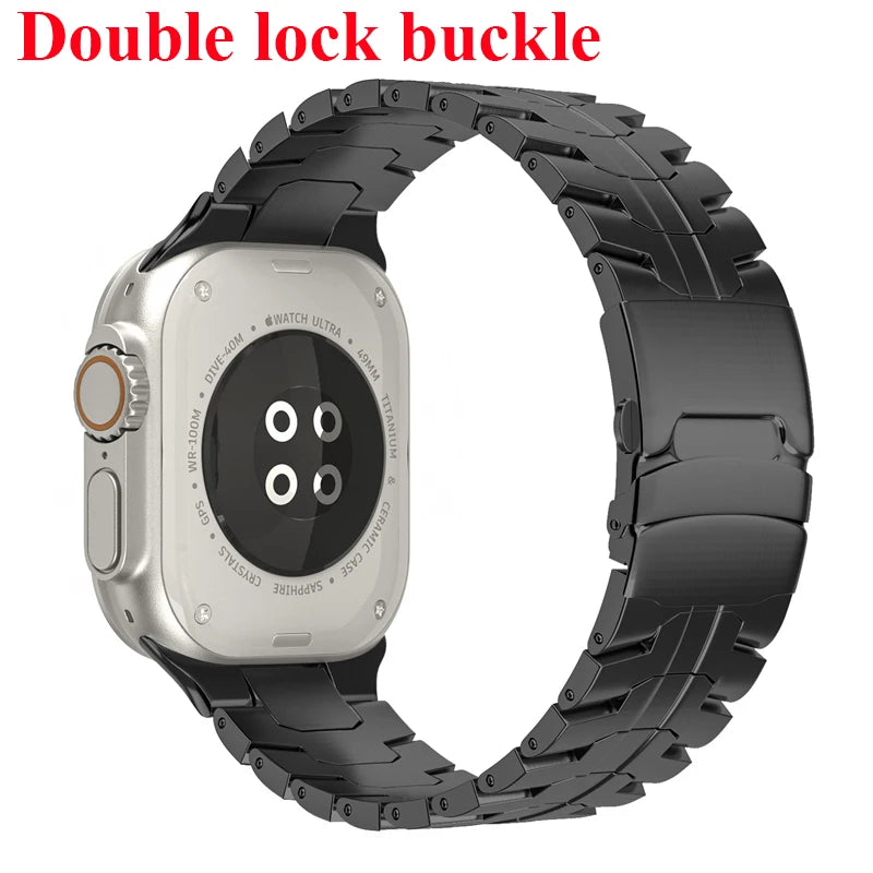 Roestvrij Stalen Armband voor Apple Watch – 42/44/45/46/49mm | Series 3-11, SE & Ultra 1/2/3