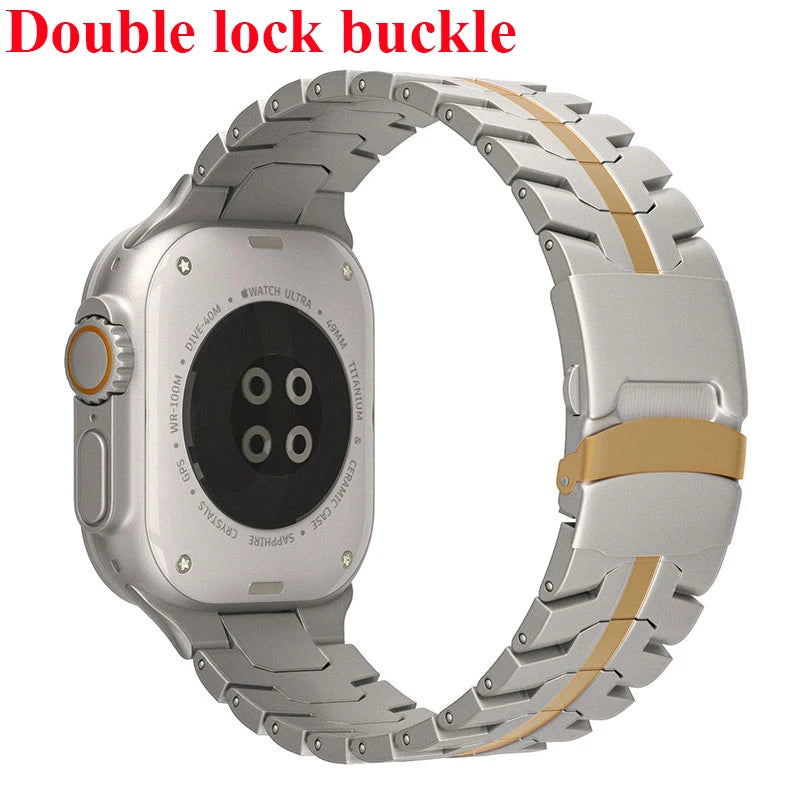 Roestvrij Stalen Armband voor Apple Watch – 42/44/45/46/49mm | Series 3-11, SE & Ultra 1/2/3
