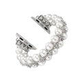 Parel & Diamant Damesband voor Apple Watch – 38/41/42/44/45/46/49mm | Series 4-10 & Ultra
