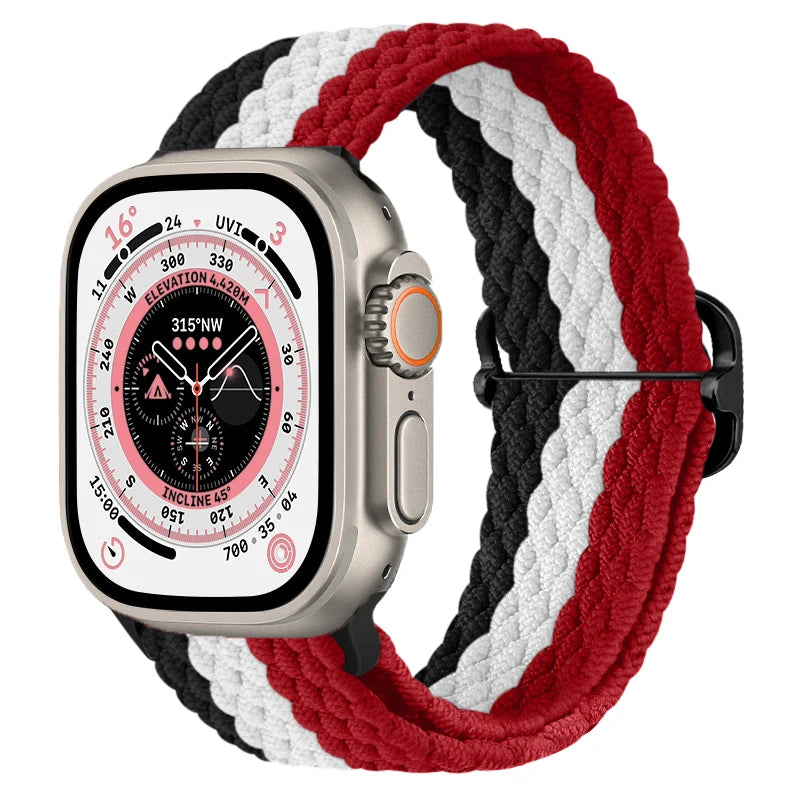 Gevlochten nylon Loop Bandje voor Apple Watch – afbeelding 27