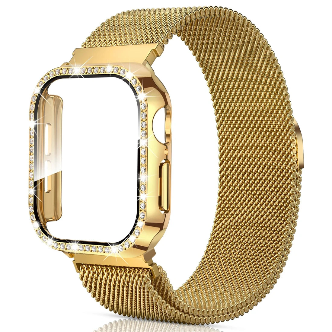 Milanese Mesh Bandje + Hoesje voor Apple Watch – afbeelding 8