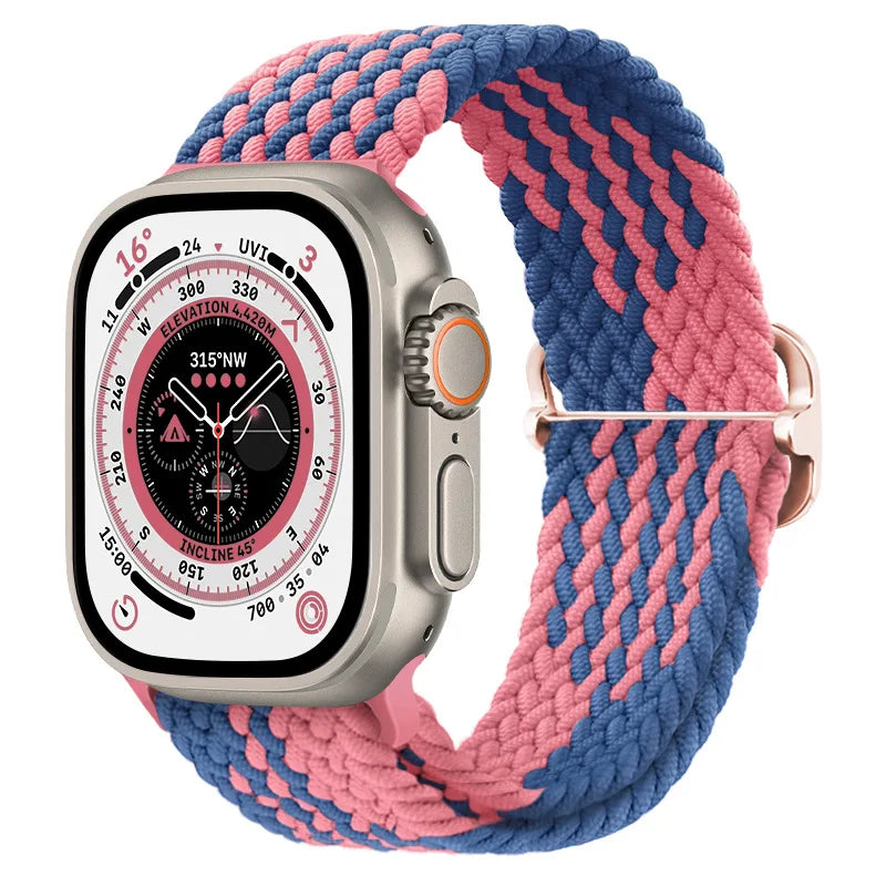Gevlochten nylon Loop Bandje voor Apple Watch – afbeelding 48