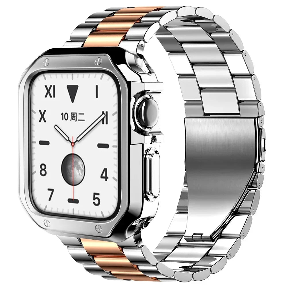 TPU Beschermhoes + Metalen bandje voor Apple Watch – afbeelding 14