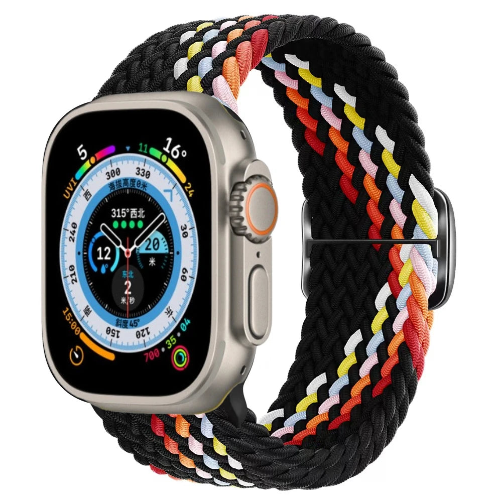 Gevlochten nylon Loop Bandje voor Apple Watch – afbeelding 19
