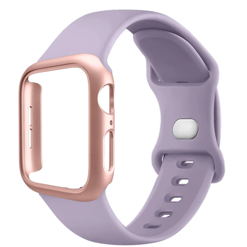 Siliconenn Bandje + Hoesje voor Apple Watch – afbeelding 10