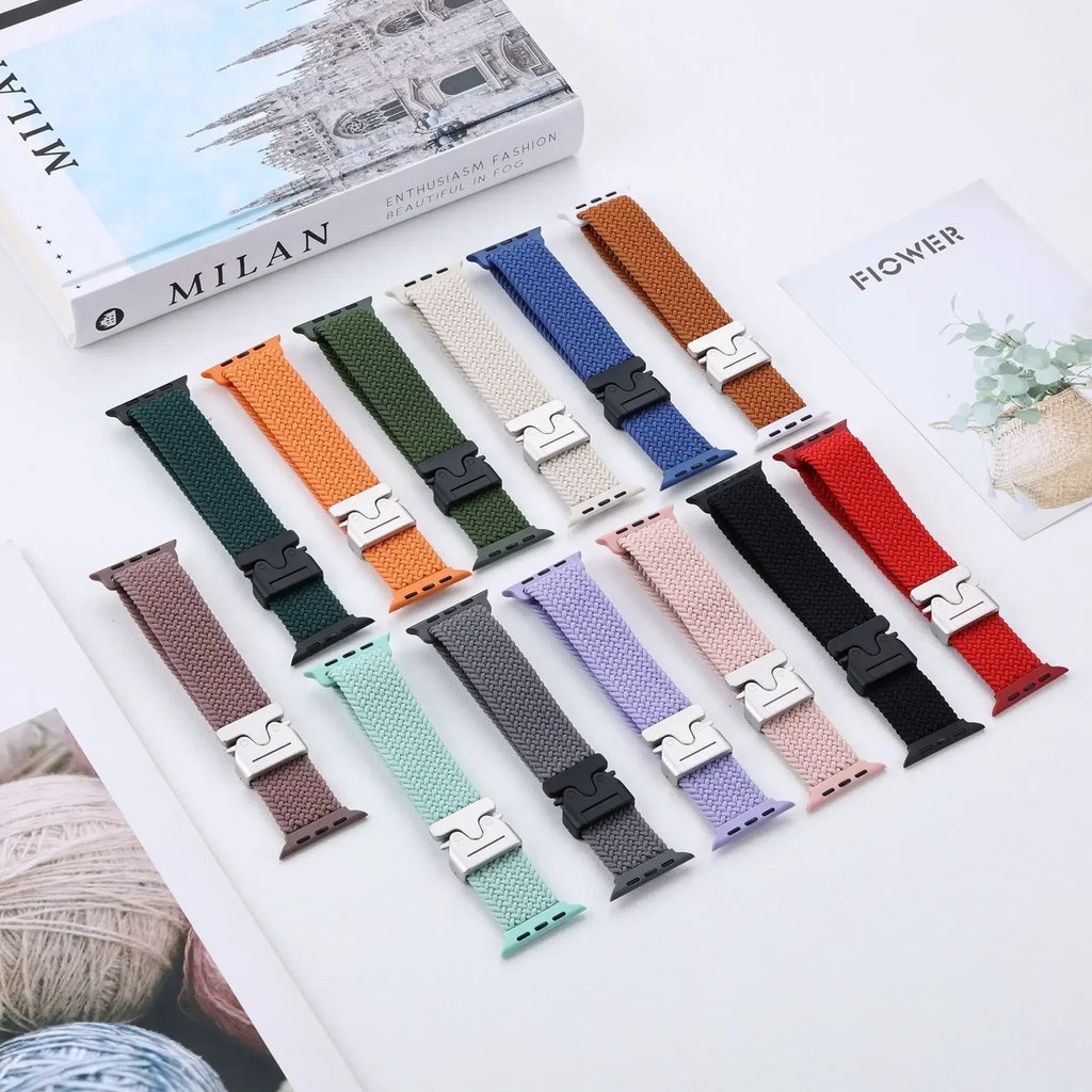 Gevlochten nylon Bandje voor Apple Watch – afbeelding 5