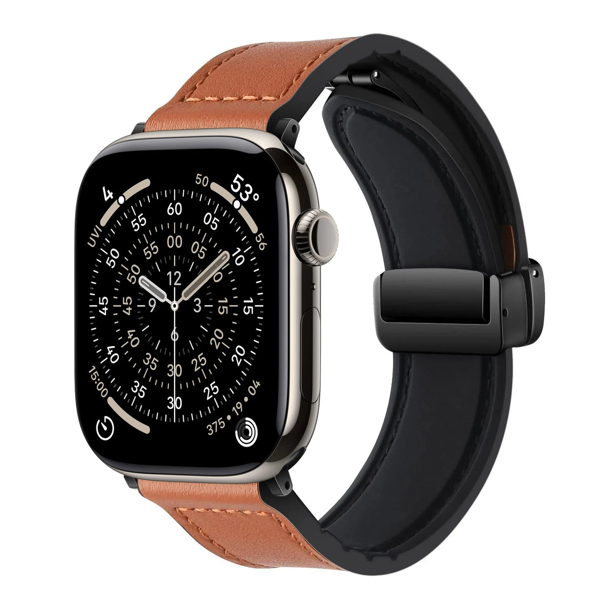 Leren Bandje voor Apple Watch – Magnetische Sluiting – afbeelding 6