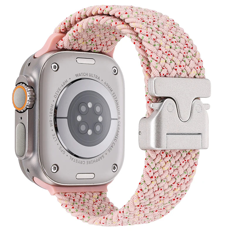 Gevlochten nylon Bandje voor Apple Watch – afbeelding 21