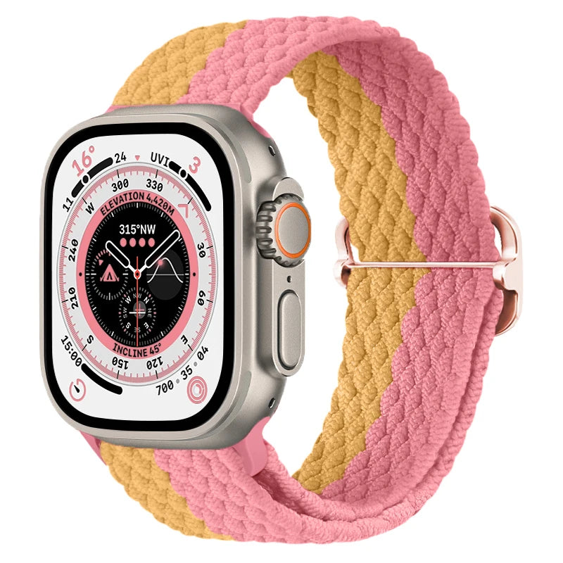 Gevlochten nylon Loop Bandje voor Apple Watch – afbeelding 35