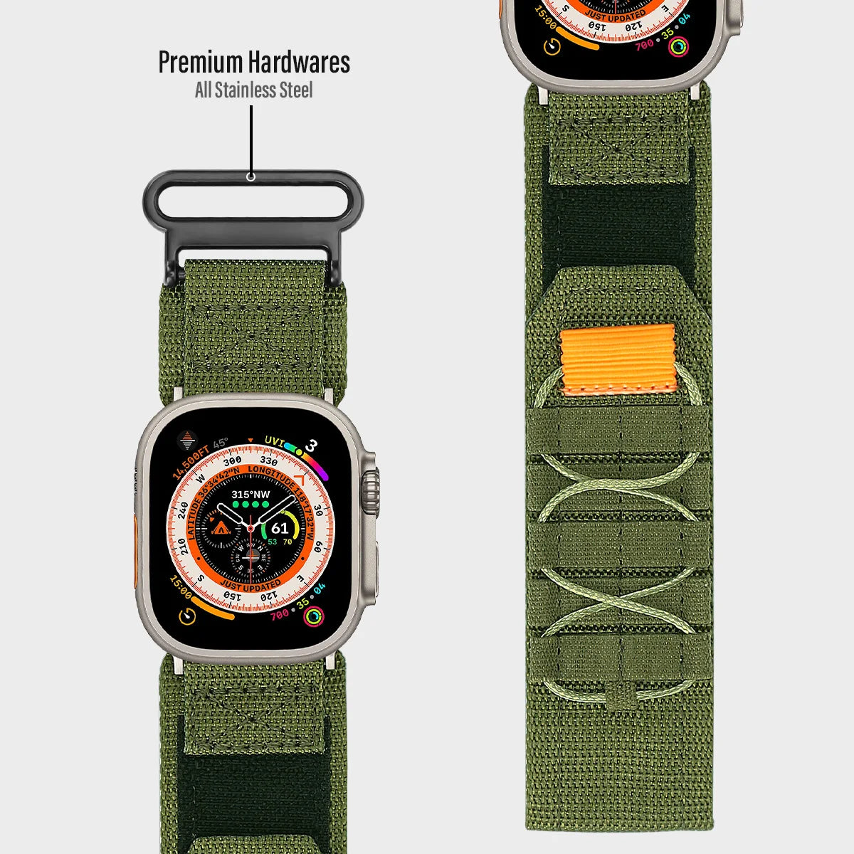 Geweven nylon Sportband voor Apple Watch – afbeelding 4