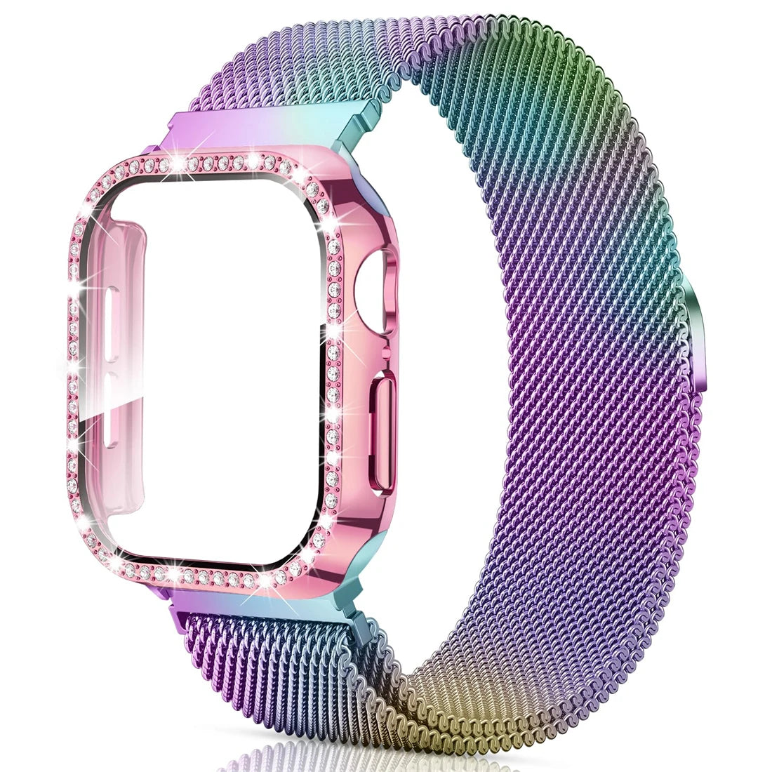 Milanese Mesh Bandje + Hoesje voor Apple Watch – afbeelding 11