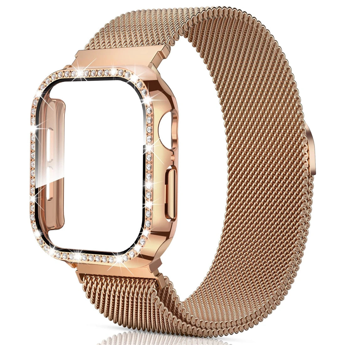 Milanese Mesh Bandje + Hoesje voor Apple Watch – afbeelding 12