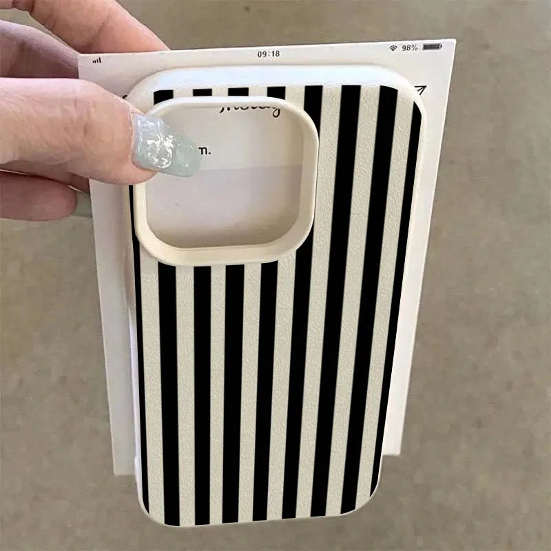 Kleurrijk gestreept Hoesje voor iPhone X-17 Pro Max – afbeelding 3