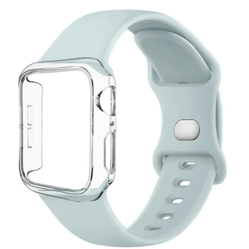 Siliconenn Bandje + Hoesje voor Apple Watch – afbeelding 4