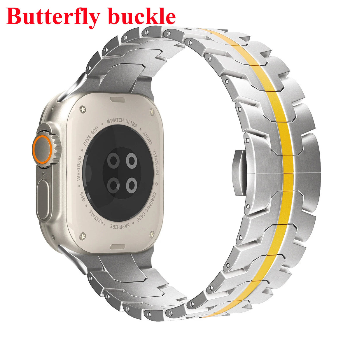 Roestvrij Stalen Armband voor Apple Watch – 42/44/45/46/49mm | Series 3-11, SE & Ultra 1/2/3