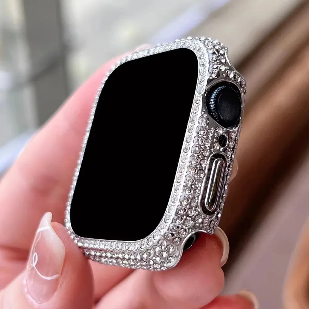 Strass Apple Watch-hoesje met gehard glas voor Apple Watch – afbeelding 1