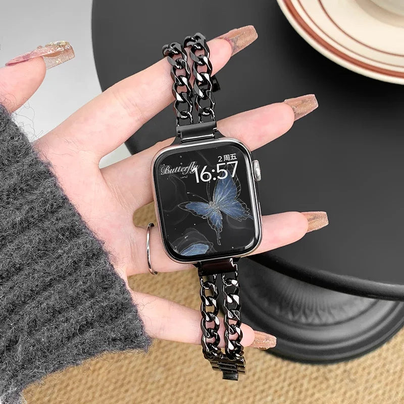 Metalen Schakelarmband voor Apple Watch – afbeelding 3