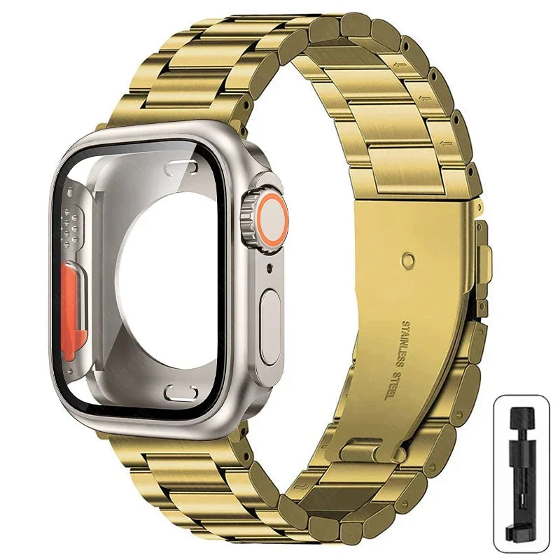 Metalen bandje + Volledig Beschermhoesje voor Apple Watch – afbeelding 29