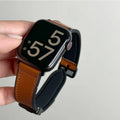 Leer + Siliconenn Bandje voor Apple Watch – afbeelding 7