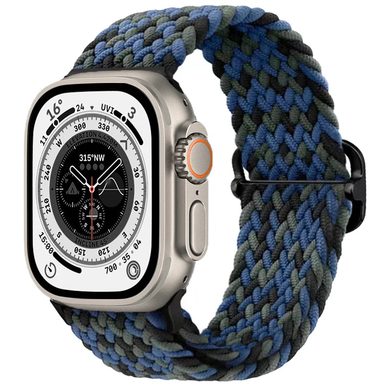 Gevlochten nylon Loop Bandje voor Apple Watch – afbeelding 23