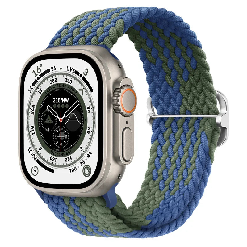 Gevlochten nylon Loop Bandje voor Apple Watch – afbeelding 21