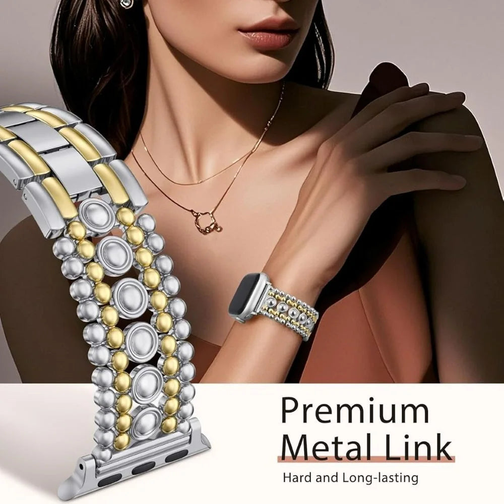 Elegante Metalen Armband voor Apple Watch – 38/40/41/42/44/45/46/49mm