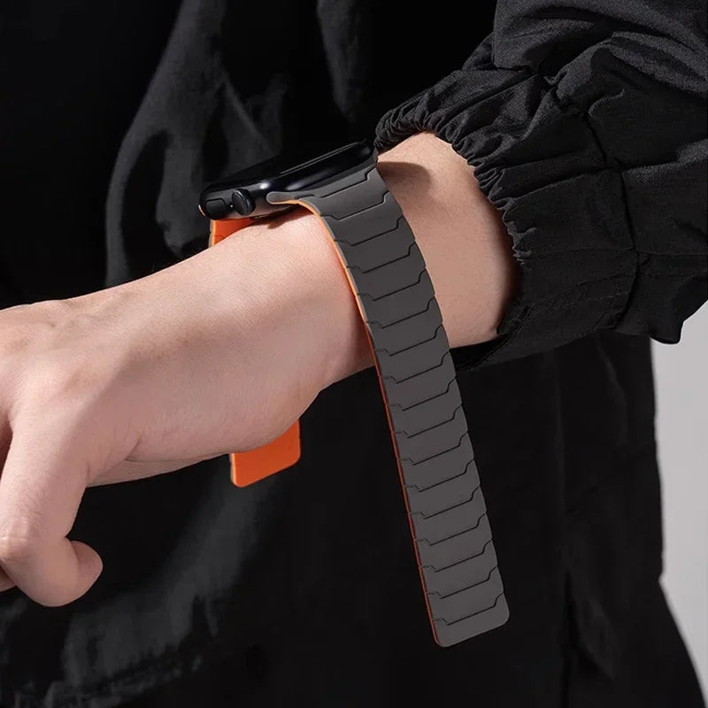Magnetische Siliconenn Bandje voor Apple Watch – afbeelding 2