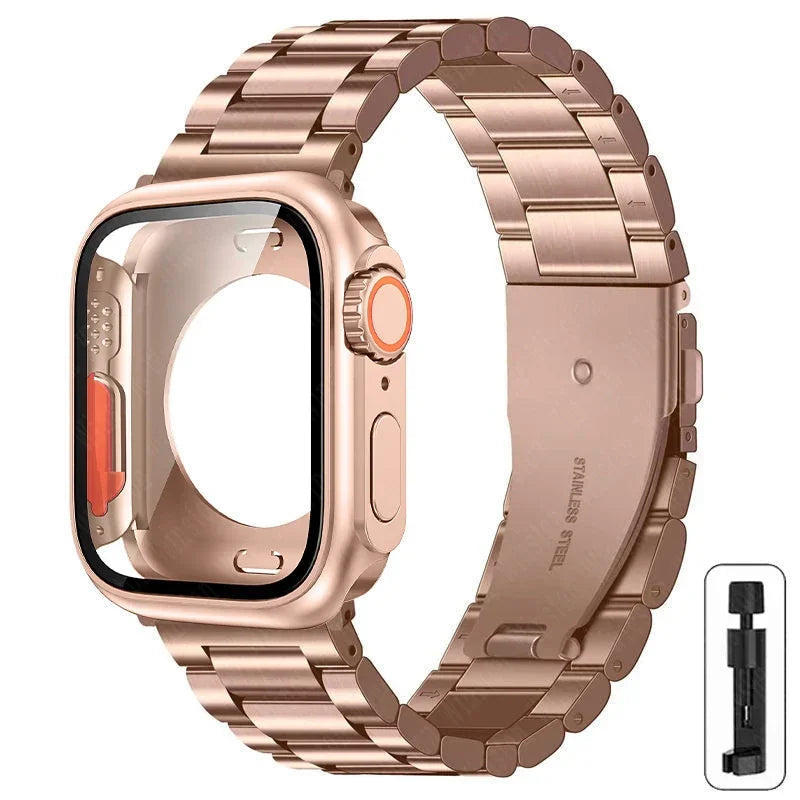 Metalen bandje + Volledig Beschermhoesje voor Apple Watch – afbeelding 28