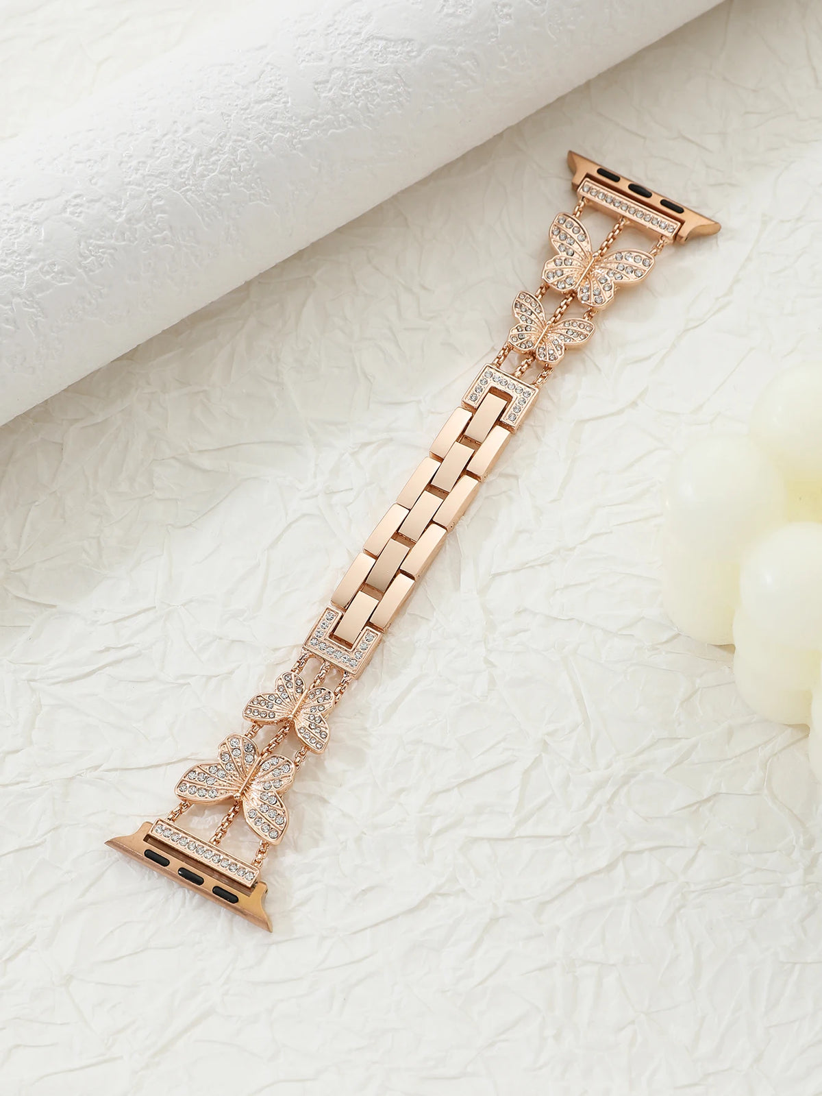 Metalen Vlinderarmband voor Apple Watch – 40/41/45/49mm | Series 3-9, SE & Ultra